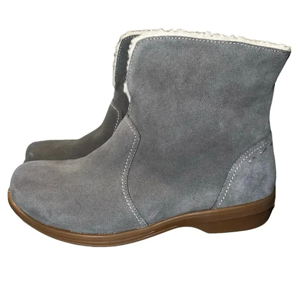 Spenco women's 9D Sun Valley Chukka Boots Charcoal Orthotic Grade Arch Support